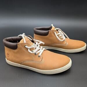 Timberland Shoes Womens Size 9 Tan Brown Leather Chukka Boots Ortholite Comfort